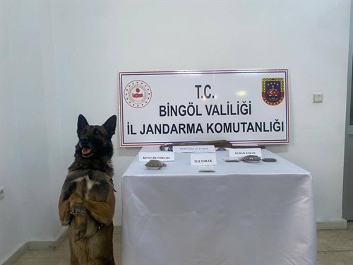 Bingöl’de Jandarma 3 Adet Av Tüfeği ile Muhtelif Cins ve Miktarda Uyuşturucu Madde Ele Geçirdi